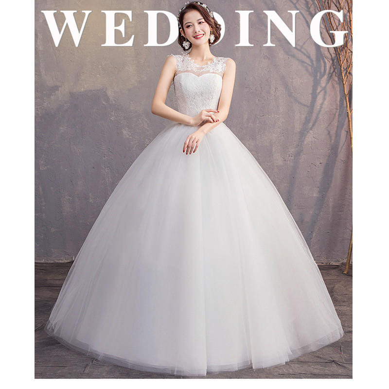 New European American Style Princess Wedding Dress Luxury Sexy Bridal Wedding Gown Large Lace Skirt