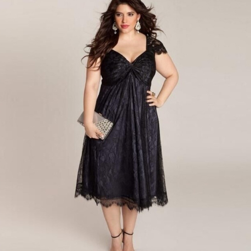 Popular European American Lace Large Size Party Concert Lady Dinner Dress Sexy Gothic Women Girls Skir Female Casual Clothing Suit