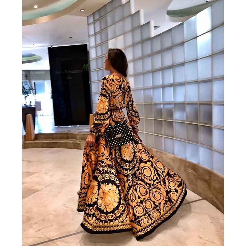 European American Style Sexy Women&apos;s Dress Popular High Split Lady Long Skirt Nightclub Casual Skirt