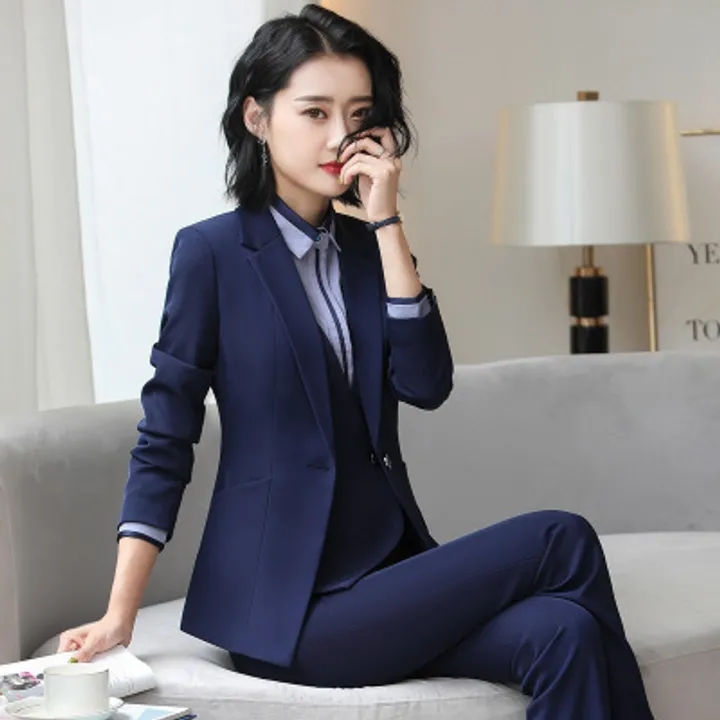 Business Women Suit Office Lady White Collar Formal Work Dress Concert Meetings Formal Girl Skirt