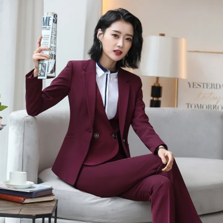 Business Women Suit Office Lady White Collar Formal Work Dress Concert Meetings Formal Girl Skirt
