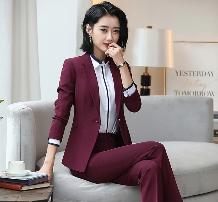 Business Women Suit Office Lady White Collar Formal Work Dress Concert Meetings Formal Girl Skirt
