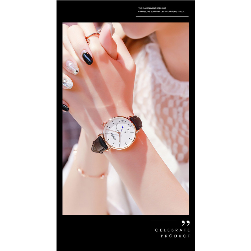 Luxury Women's Stone Stainless Steel Luxury Watch 30M Waterproof High Quality Office Lady Watch