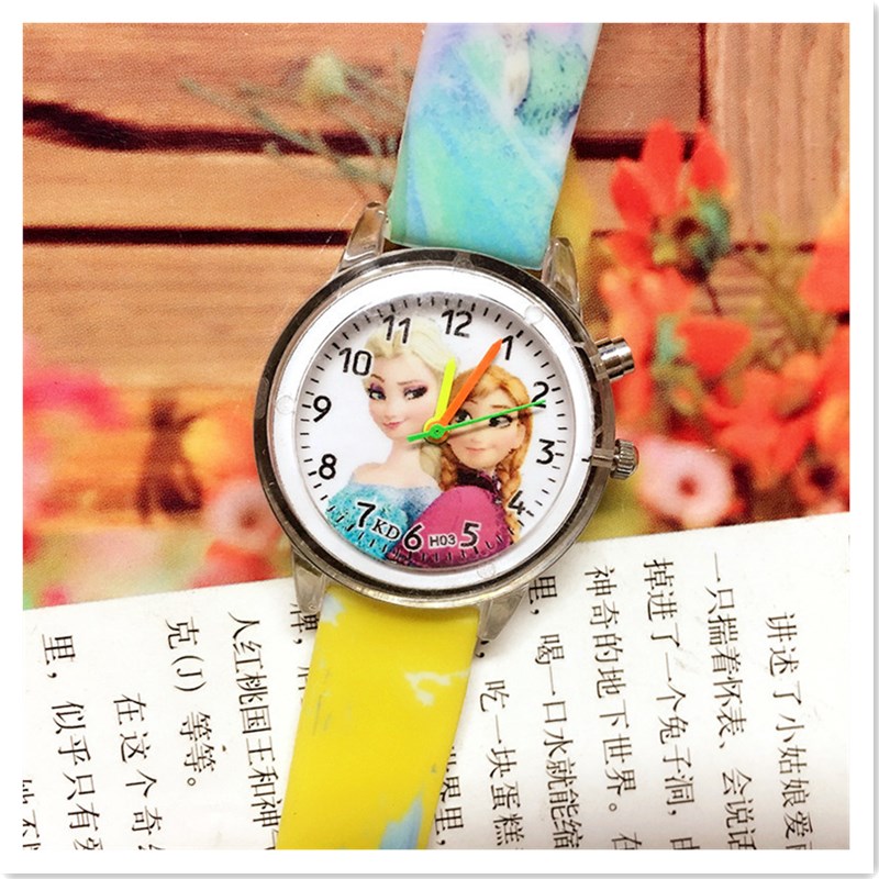 Kids Gift Popular Flash Light Cartoon Children&apos;s Watch Luminous Girl Princess Students Wrist Watch