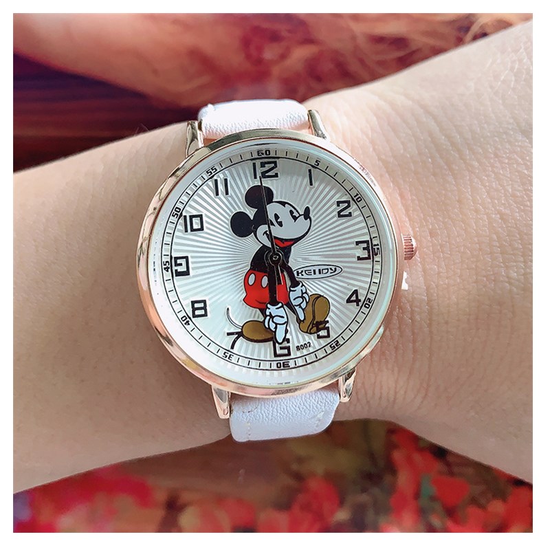 Women&apos;s Fashion Watch Cute Mouse Cartoon Popular Student&apos;s Watch Girls Quartz Watch