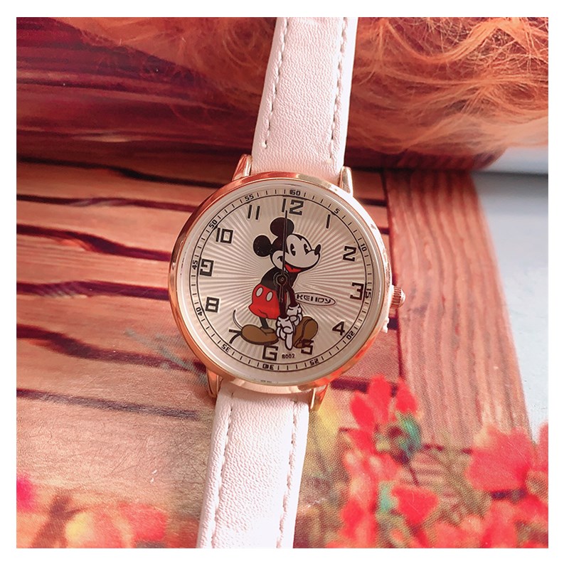 Women&apos;s Fashion Watch Cute Mouse Cartoon Popular Student&apos;s Watch Girls Quartz Watch