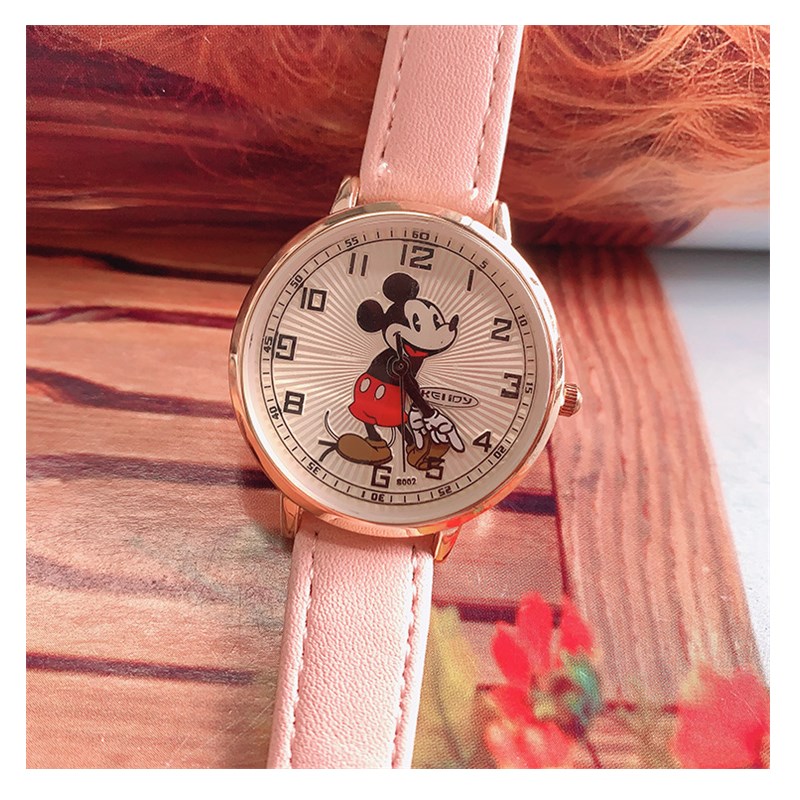 Women&apos;s Fashion Watch Cute Mouse Cartoon Popular Student&apos;s Watch Girls Quartz Watch