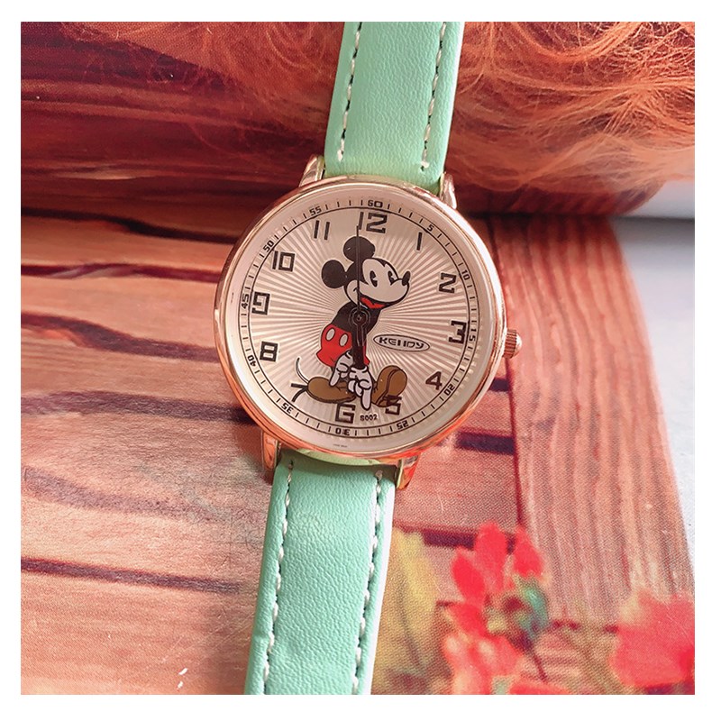 Women&apos;s Fashion Watch Cute Mouse Cartoon Popular Student&apos;s Watch Girls Quartz Watch