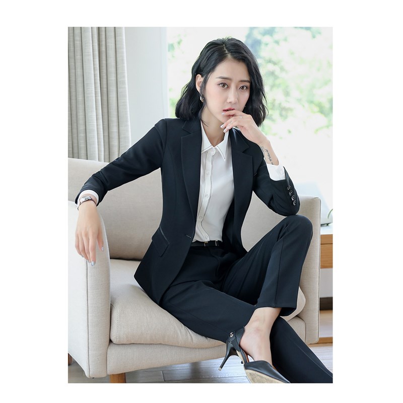 Popular Professional Women Work Suit White Collar Office Lady  Formal Coat Interview Dress