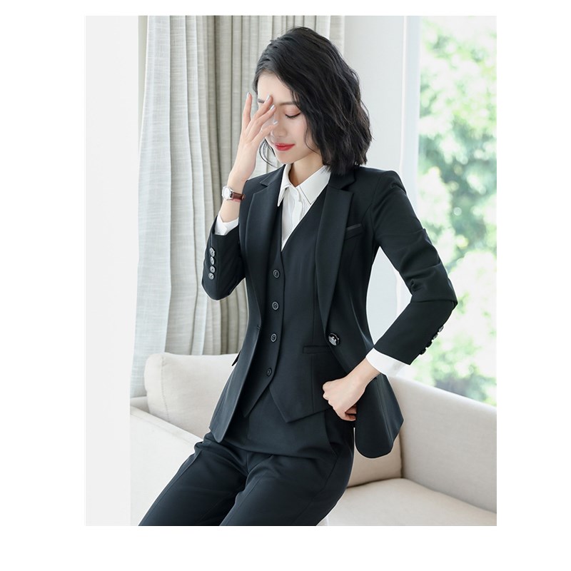 Popular Professional Women Work Suit White Collar Office Lady  Formal Coat Interview Dress