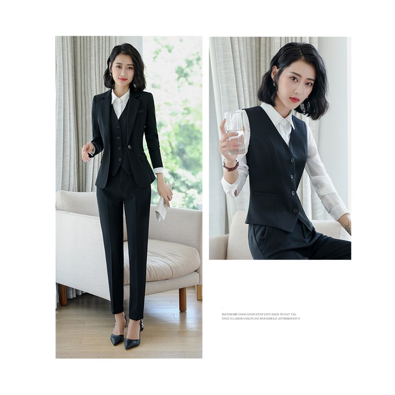 Popular Professional Women Work Suit White Collar Office Lady  Formal Coat Interview Dress