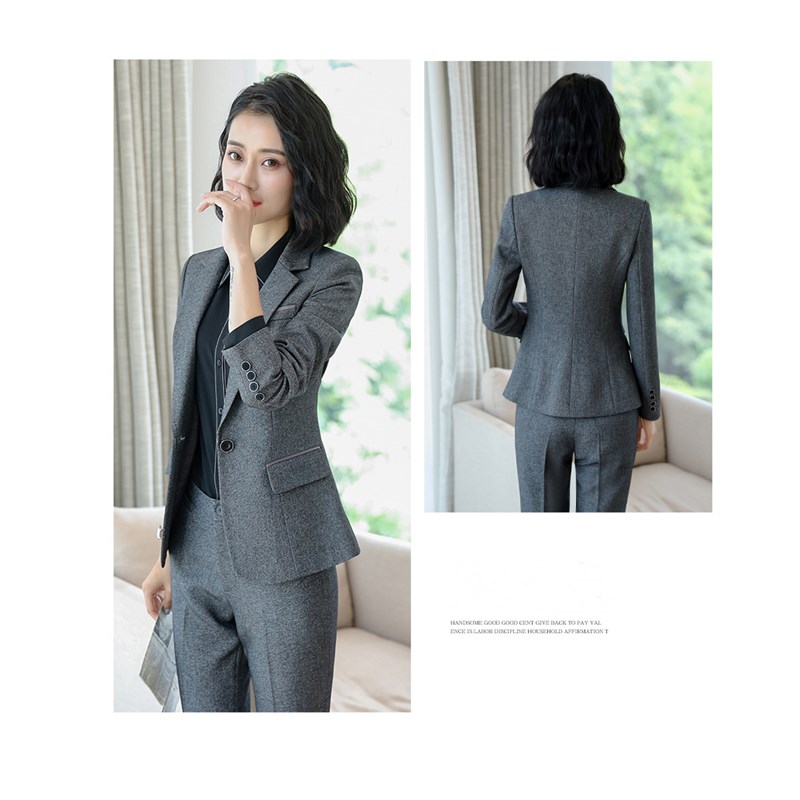 Popular Professional Women Work Suit White Collar Office Lady  Formal Coat Interview Dress