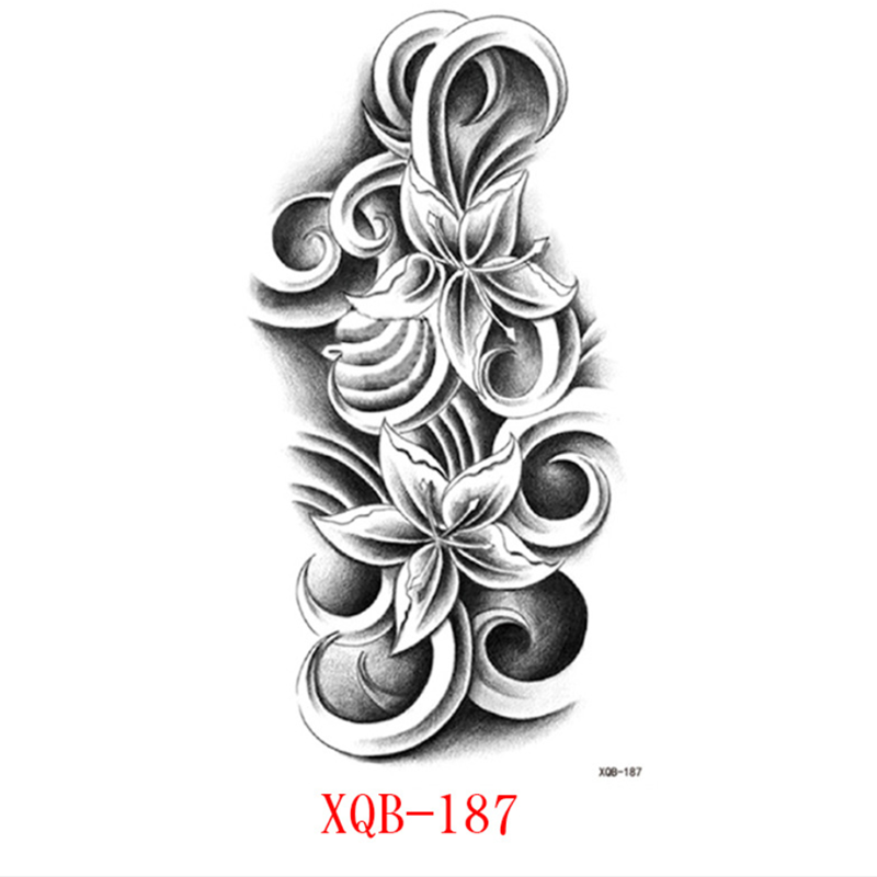 10PCS Half Arm Waterproof Disposable Tattoo Sticker Original Tattoo Sticker Tatoo One Time Body Art
