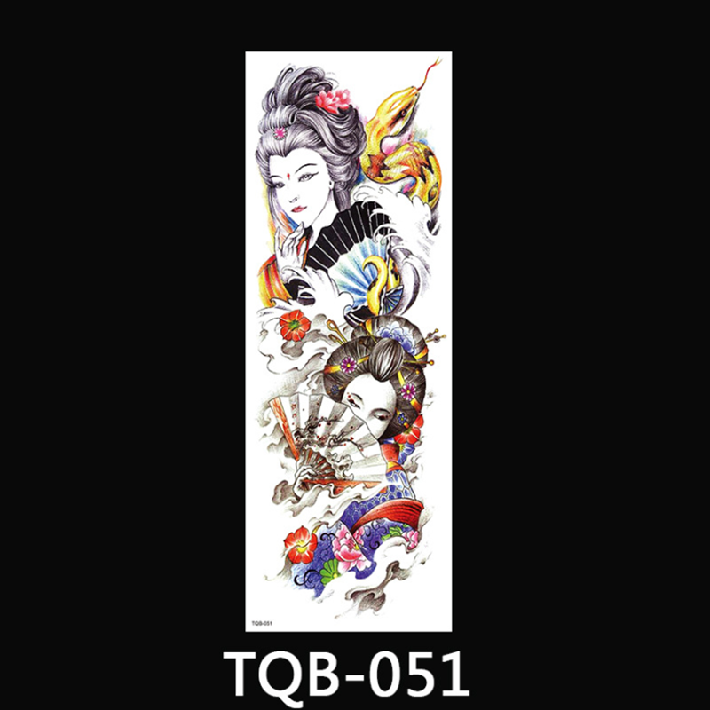 10 PCS New Full Arm Tattoo Stickers Waterproof Large Temporary Stickers One Time Men Women Body Art