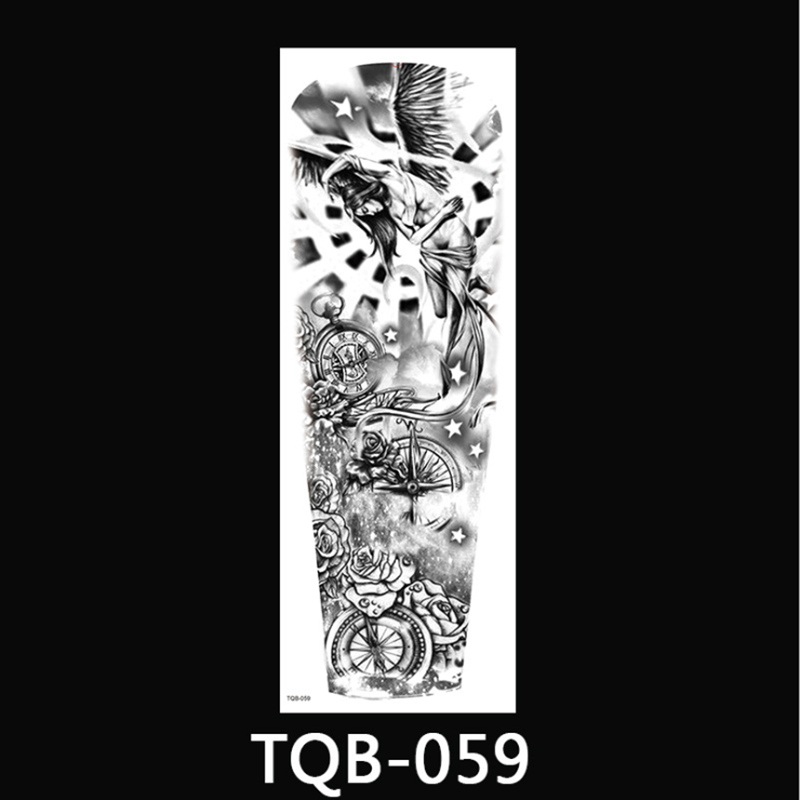 10 PCS New Full Arm Tattoo Stickers Waterproof Large Temporary Stickers One Time Men Women Body Art