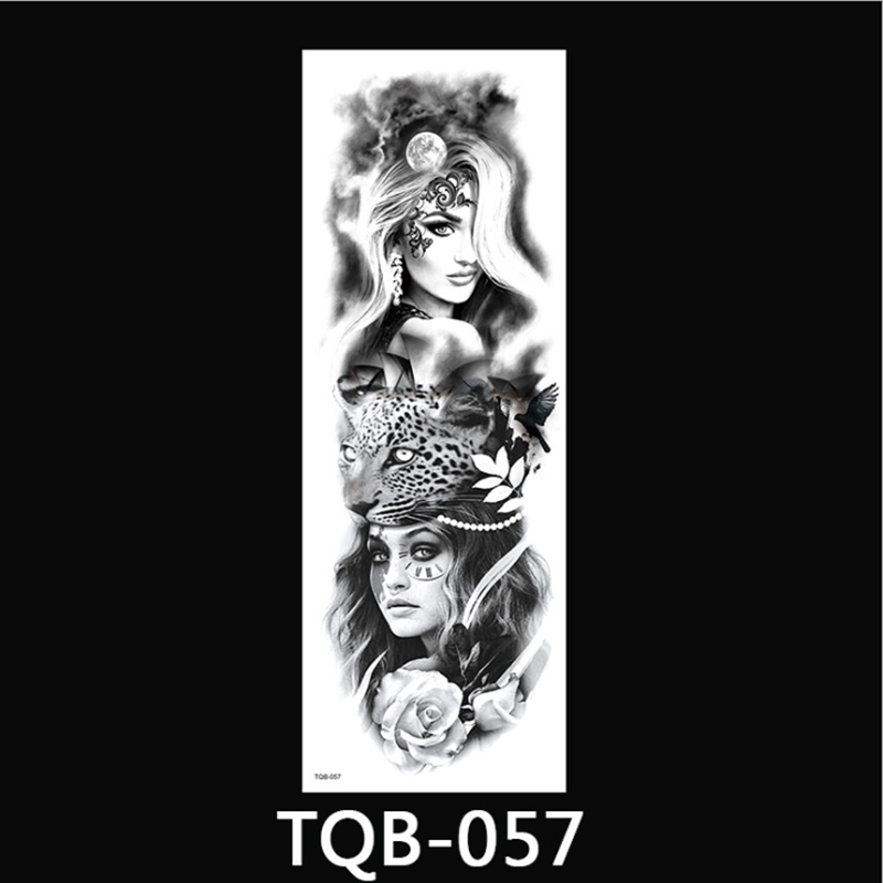10 PCS New Full Arm Tattoo Stickers Waterproof Large Temporary Stickers One Time Men Women Body Art