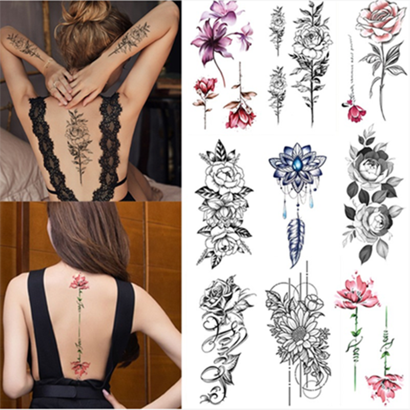 10PCS Half Arm Waterproof Disposable Tattoo Sticker Original Tattoo Sticker Tatoo One Time Body Art
