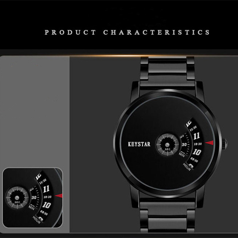 New Year Hot Sale Swiss Black Technology Men Watch Full Automatic Boy Male Student Concept Watch