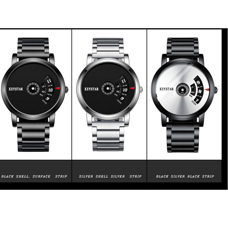 New Year Hot Sale Swiss Black Technology Men Watch Full Automatic Boy Male Student Concept Watch