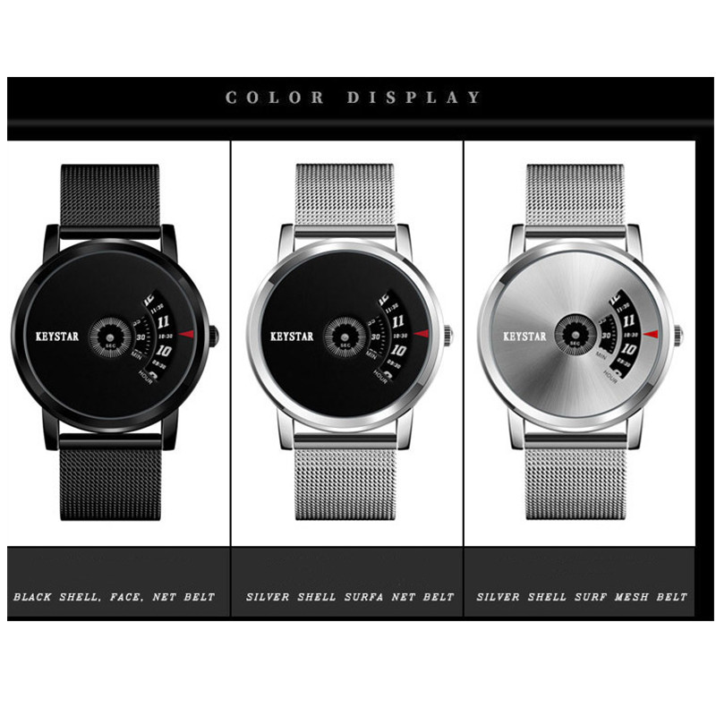 New Year Hot Sale Swiss Black Technology Men Watch Full Automatic Boy Male Student Concept Watch