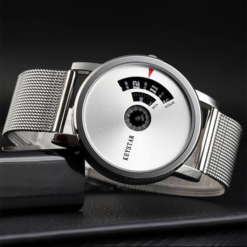 New Year Hot Sale Swiss Black Technology Men Watch Full Automatic Boy Male Student Concept Watch