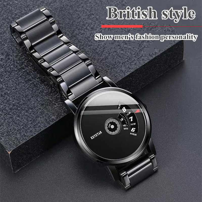 New Year Hot Sale Swiss Black Technology Men Watch Full Automatic Boy Male Student Concept Watch
