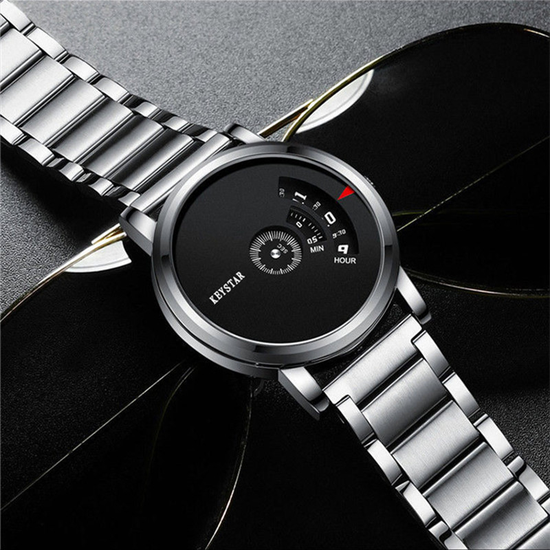 New Year Hot Sale Swiss Black Technology Men Watch Full Automatic Boy Male Student Concept Watch