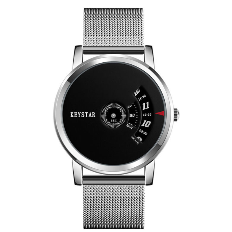 New Year Hot Sale Swiss Black Technology Men Watch Full Automatic Boy Male Student Concept Watch