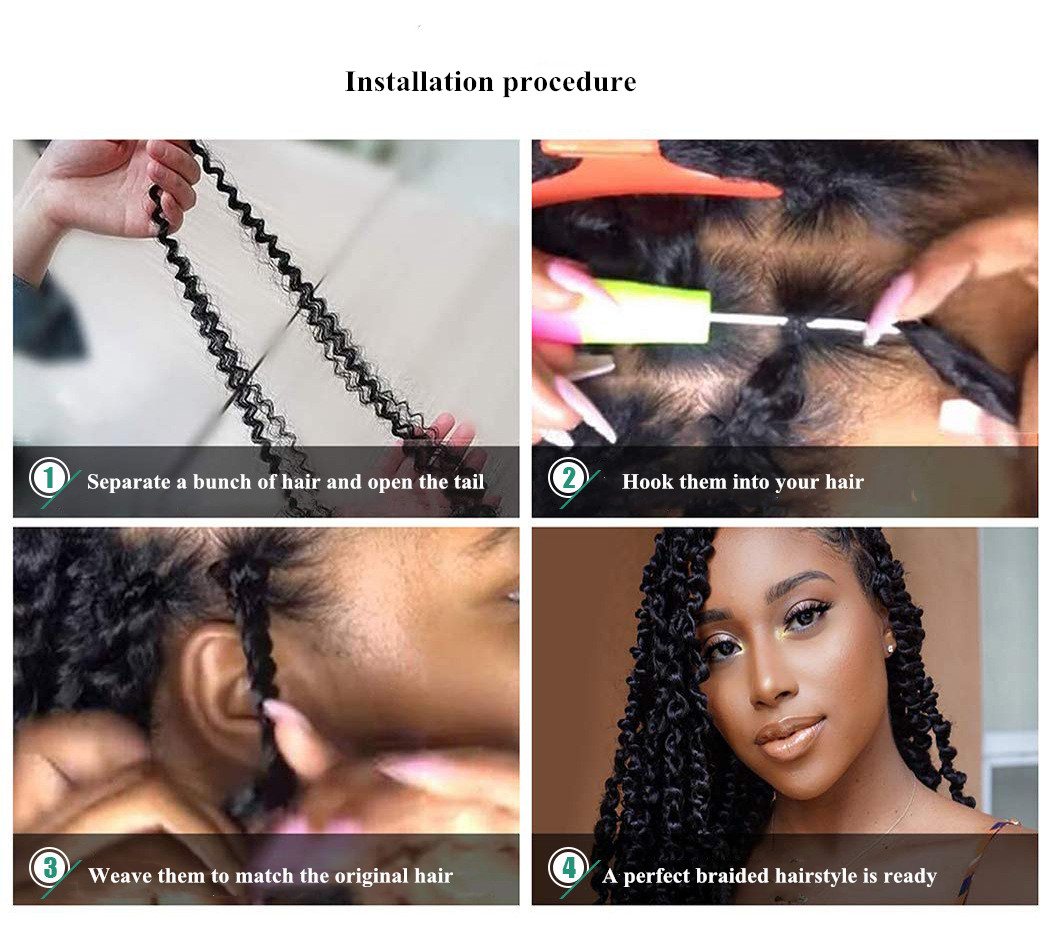 New Year Popular African Braided Women Hair Ladies Dirty Braids Crochet Hair Women Wigs Wholesale