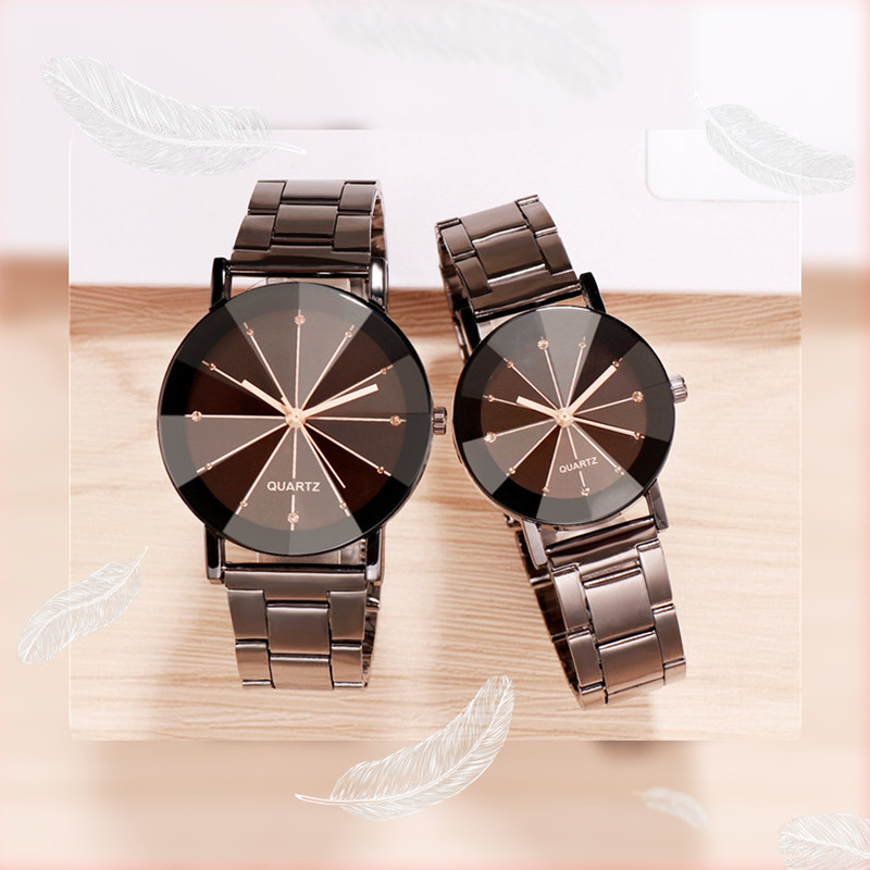 2021 Korean Fashion Steel Belt Business Men Watch Men Women Couples Mates Students Lovers Watch