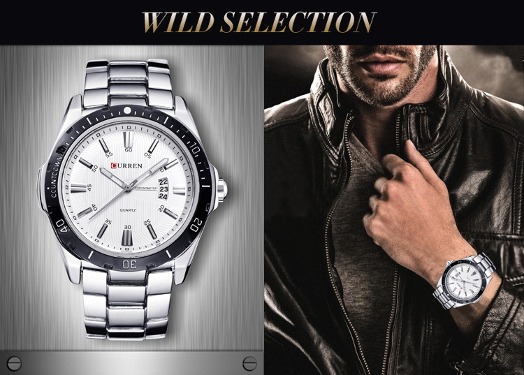 2021 New Year  Gift Top Fashion Brand Business Men Automatic Quartz Watch Male Sports Casual Watch