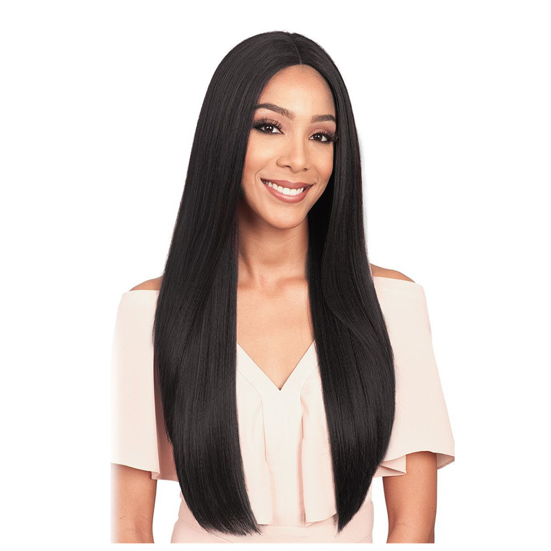 European &amp; American Popular Wigs Straight Long Hair Women Wigs Fashion Realistic Chemical Fiber Hair