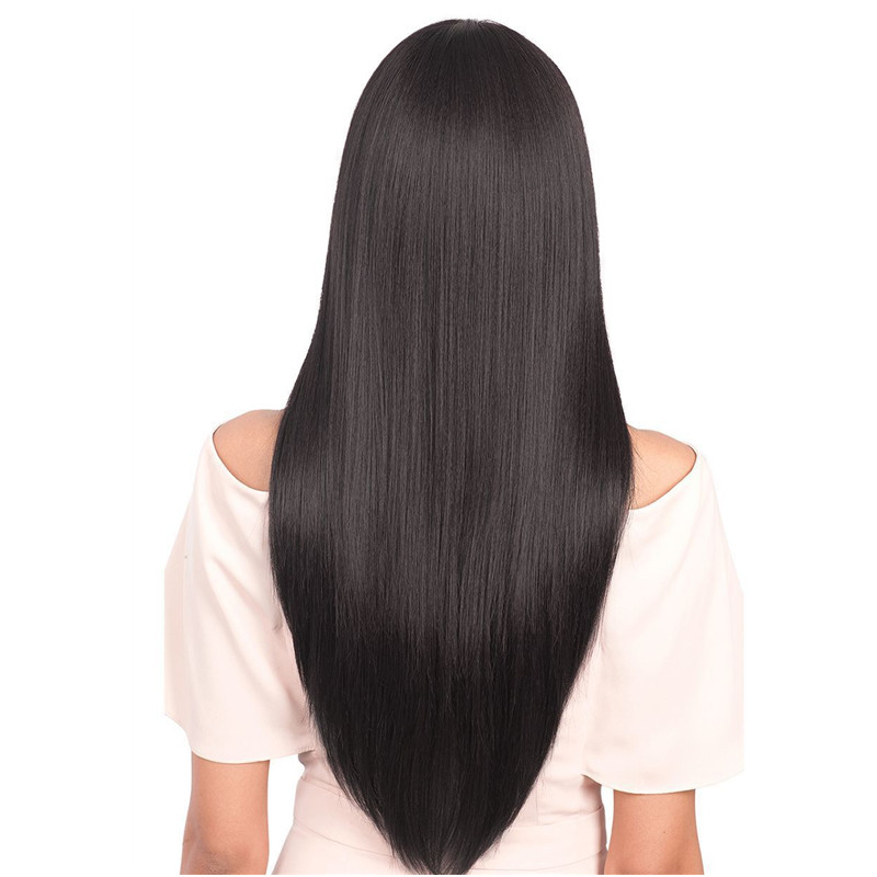 European &amp; American Popular Wigs Straight Long Hair Women Wigs Fashion Realistic Chemical Fiber Hair