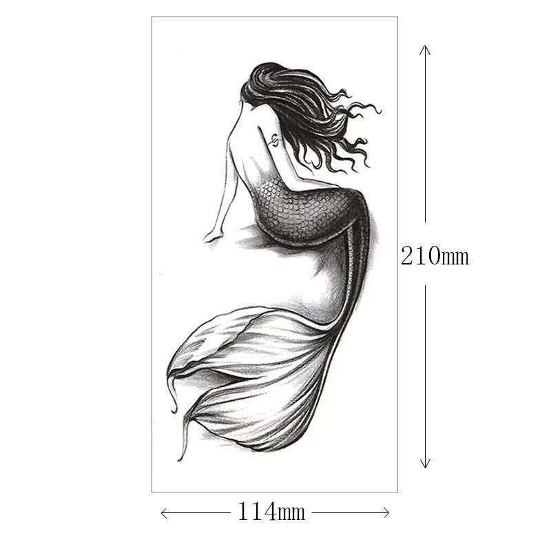 10PCS Half Arm Waterproof Disposable Tattoo Sticker Original Design One Time Men Women Body Art