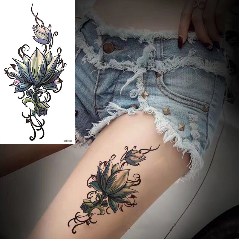 10PCS Half Arm Waterproof Disposable Tattoo Sticker Original Design One Time Men Women Body Art