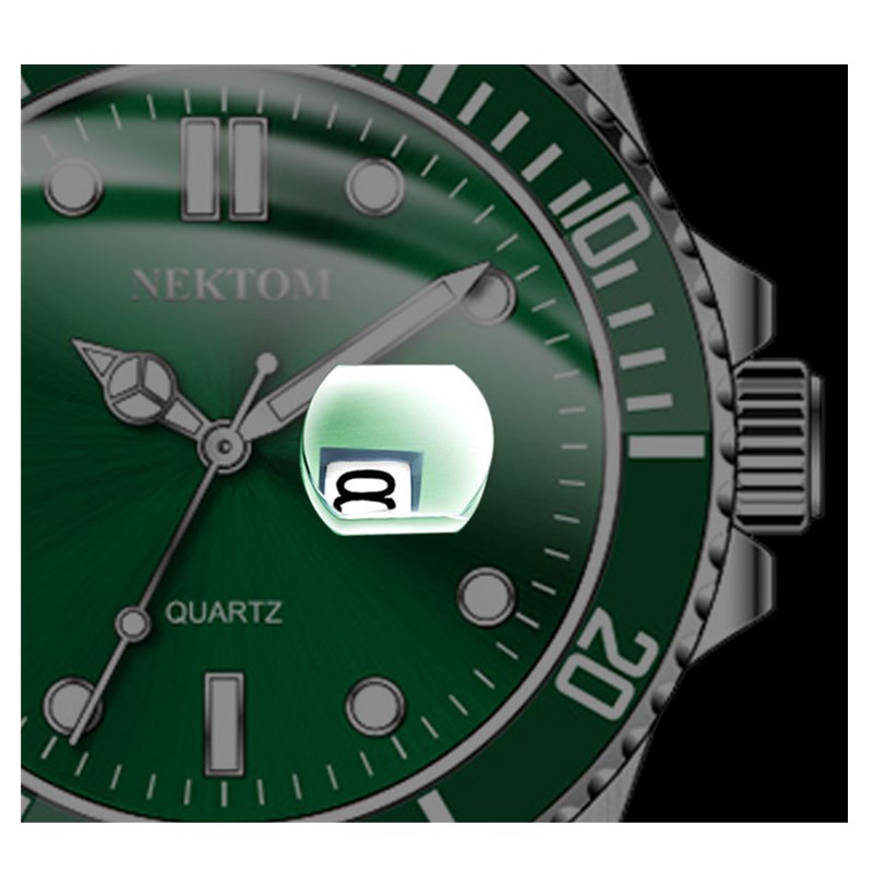 2021 Friends Gift  Fashion Calendar Luminous Business Men's Watch Steel Band Waterproof  Watch