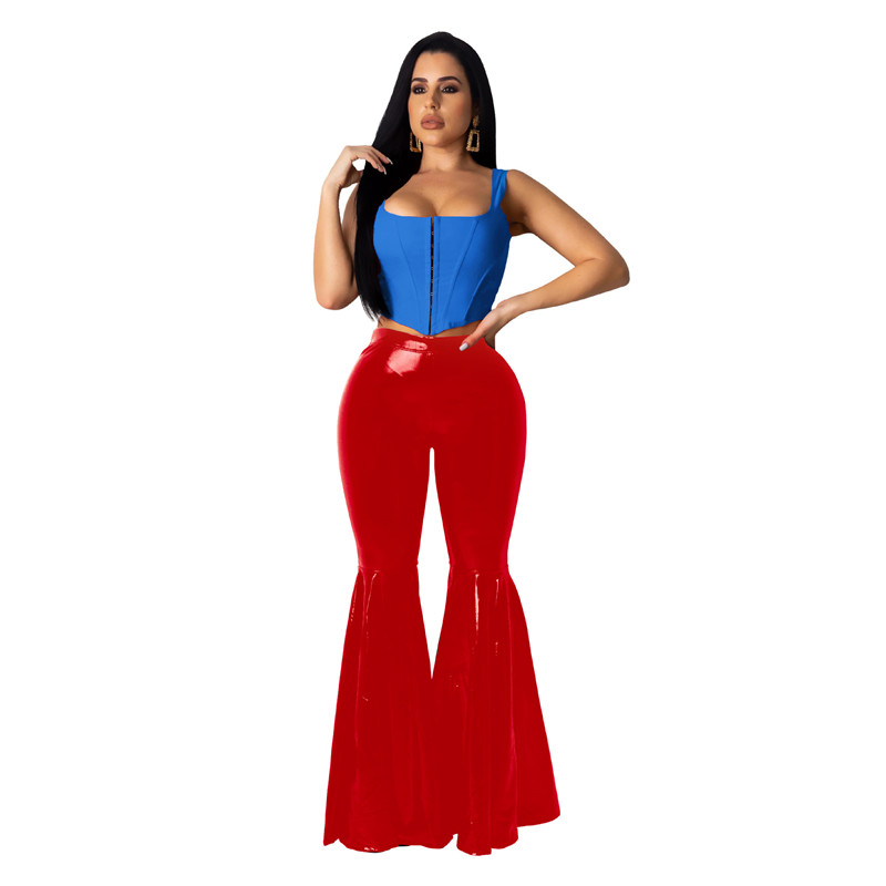 2021 Popular European America Sexy Women's Trumpet Pants Fashion Lady's Casual Suit Girl Trend Cloth
