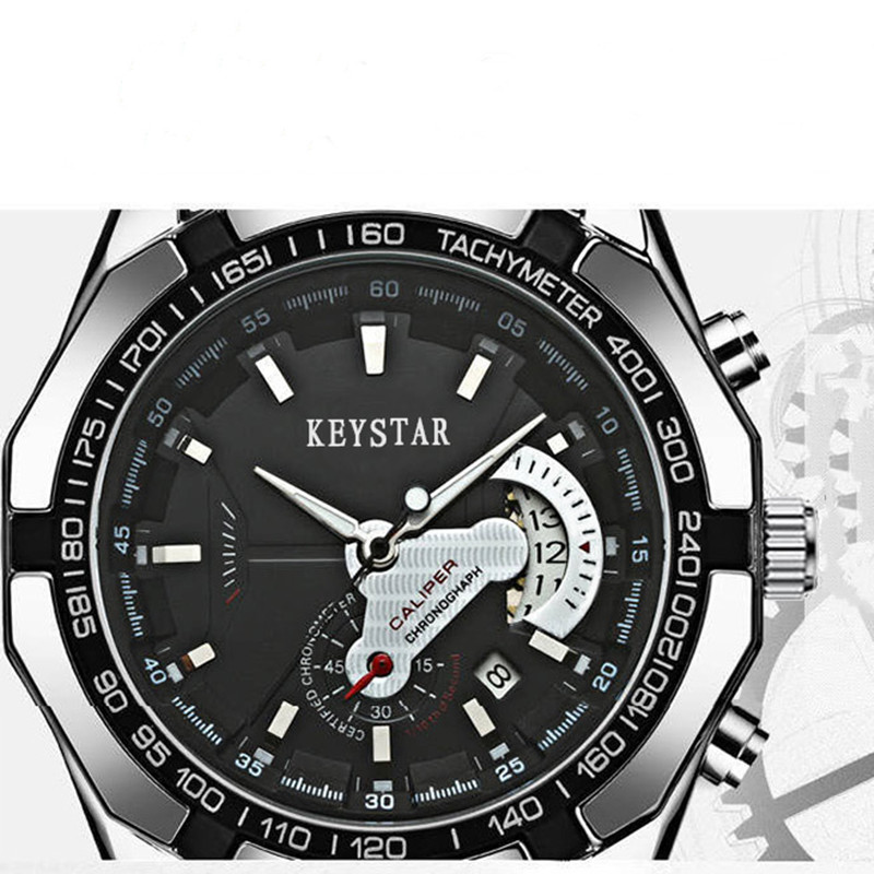 2021 Popular Full Automatic Hollow Men's Watch Luminous Waterproof Stainless Steel Business Watches