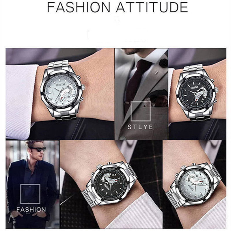 2021 Popular Full Automatic Hollow Men's Watch Luminous Waterproof Stainless Steel Business Watches