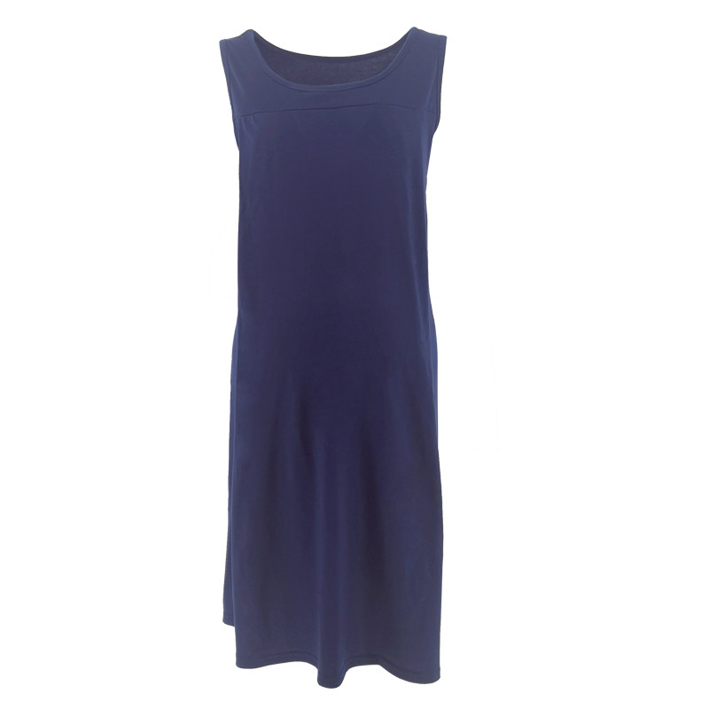 Hot Sell Maternity Cotton Pajamas Solid Color Breast Feeding Lady Dress Pregnant Women Skirt