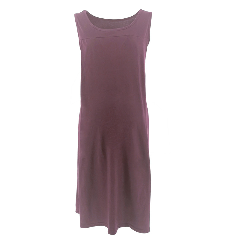 Hot Sell Maternity Cotton Pajamas Solid Color Breast Feeding Lady Dress Pregnant Women Skirt