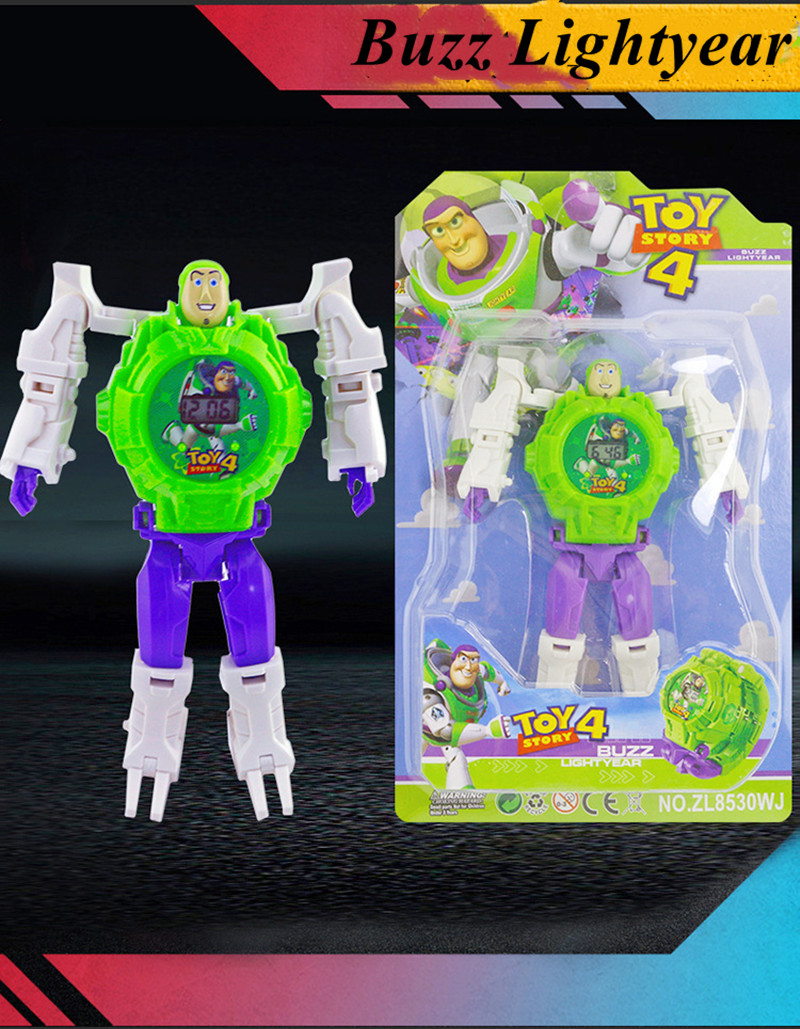 Hero League series Deformation Electronic Watch Creative Cool Cartoon Children's Assembled Toy Gifts