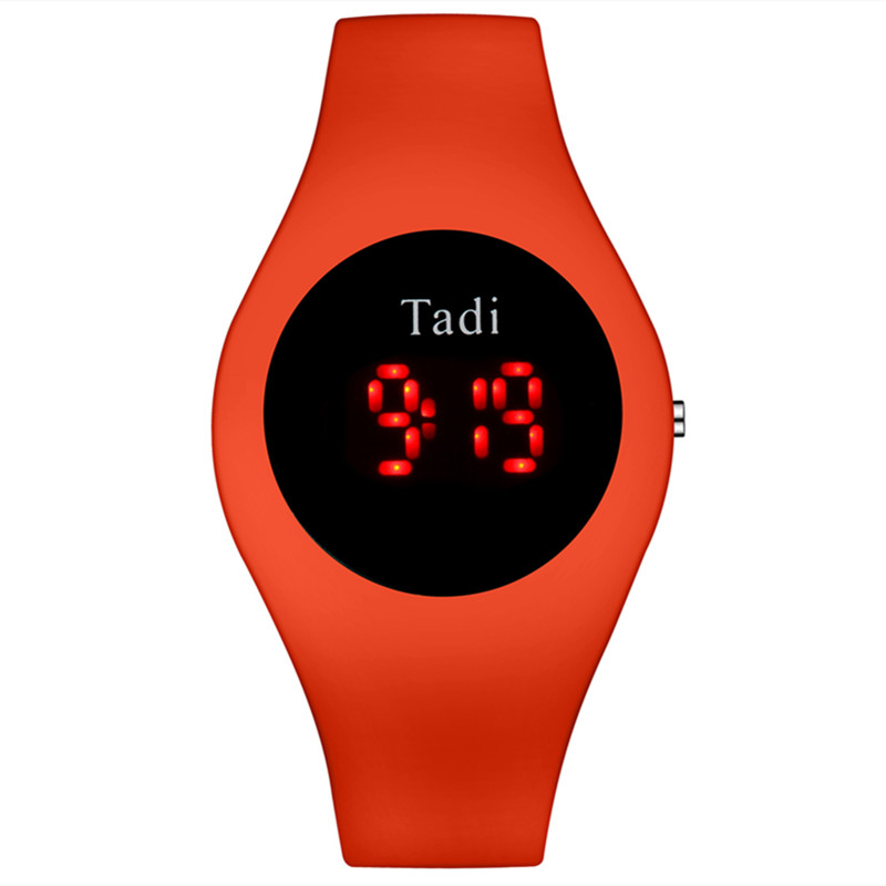 2021 Fashion New LED Sport Silicone Electronic Watch Personality Candy Color Children's Watch