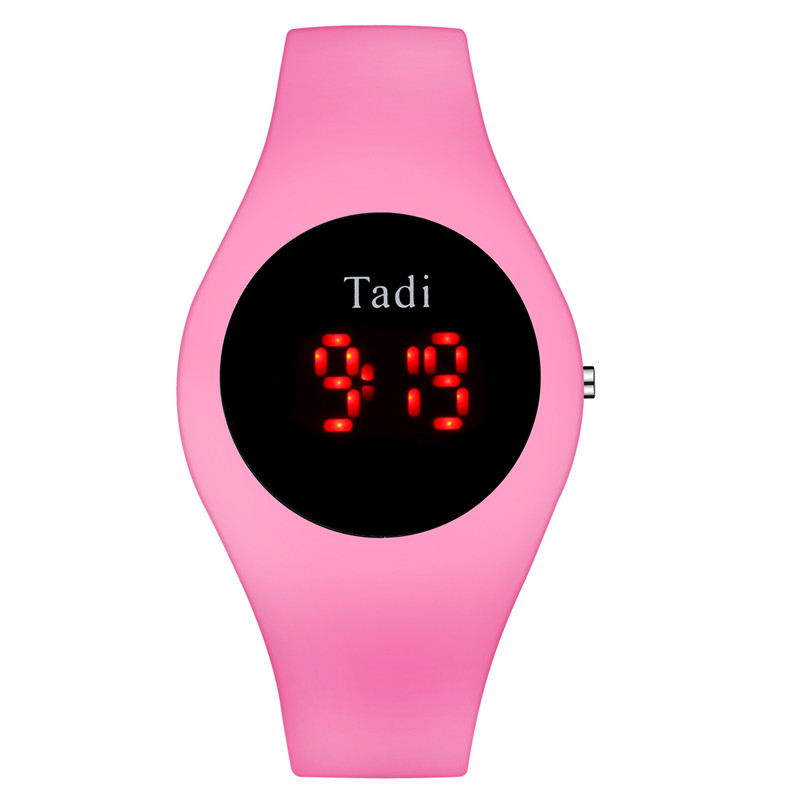 2021 Fashion New LED Sport Silicone Electronic Watch Personality Candy Color Children's Watch