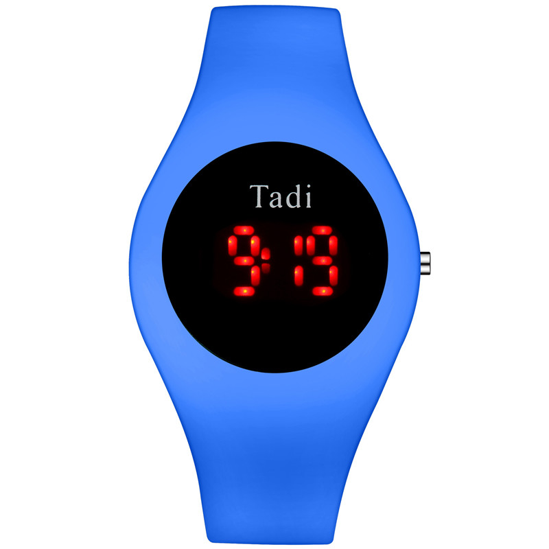 2021 Fashion New LED Sport Silicone Electronic Watch Personality Candy Color Children's Watch