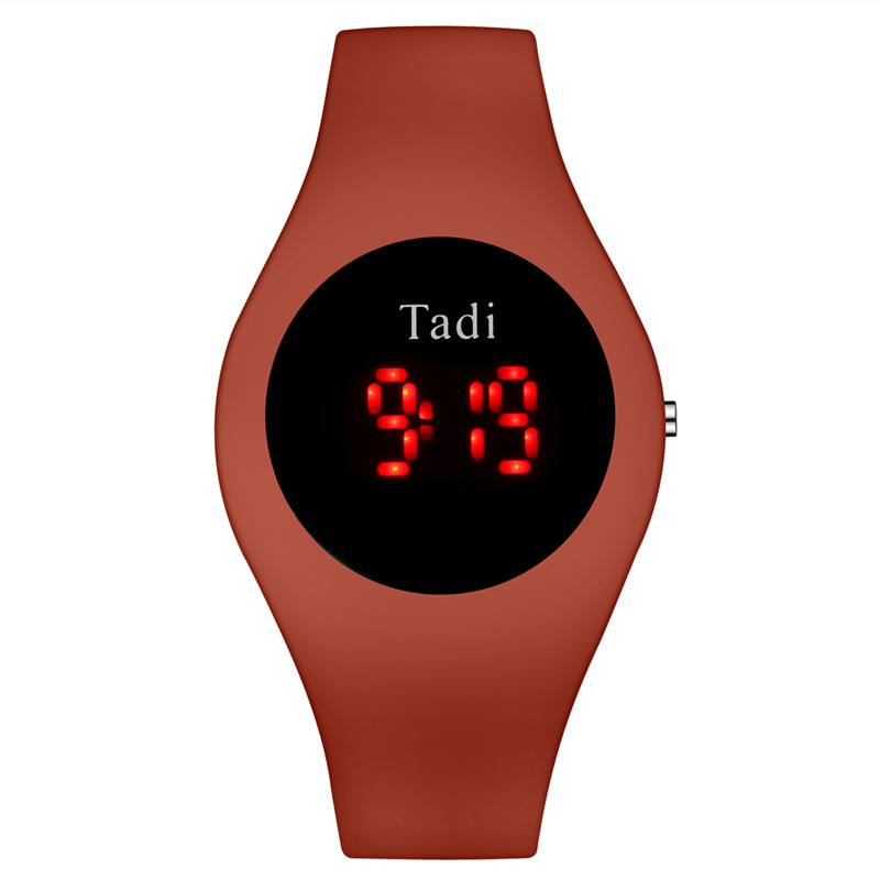 2021 Fashion New LED Sport Silicone Electronic Watch Personality Candy Color Children's Watch