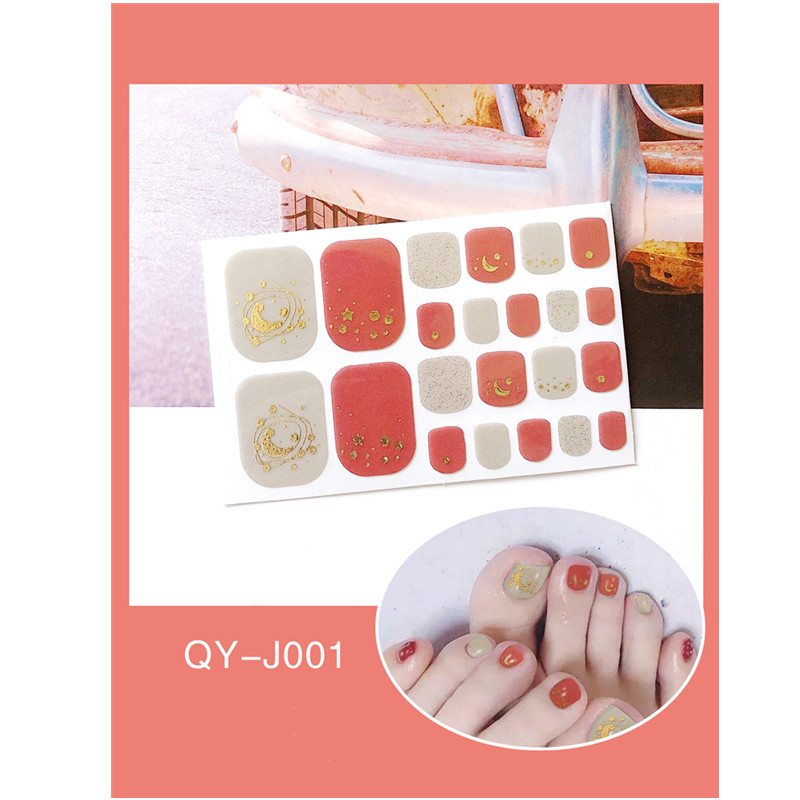 2021 New Gifts 5 Sets Korea Little Prince Nail Applicator 3D Gilding Nail Toenail Sticker Waterproof
