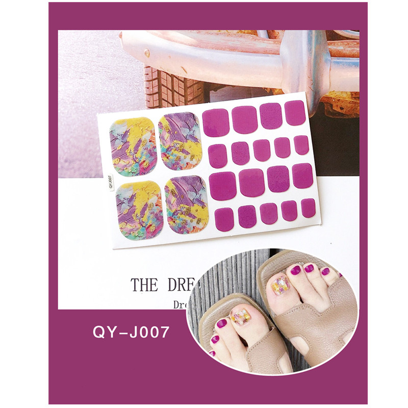 2021 New Gifts 5 Sets Korea Little Prince Nail Applicator 3D Gilding Nail Toenail Sticker Waterproof