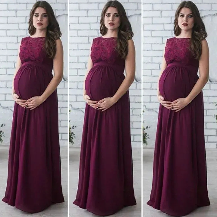 Pregnant Mother Dress Maternity Photography Women Pregnancy Lace Dress Pregnant Photo Shoot Cloth
