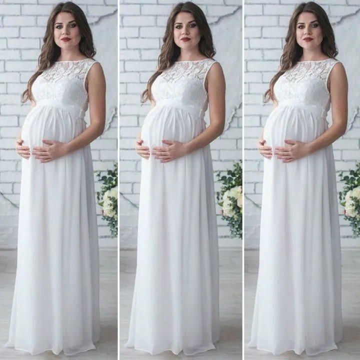Pregnant Mother Dress Maternity Photography Women Pregnancy Lace Dress Pregnant Photo Shoot Cloth